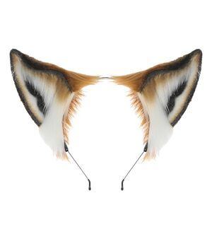 9553 Fox Ears Headband Faux Fur Wolf Headdress Costume Accessories